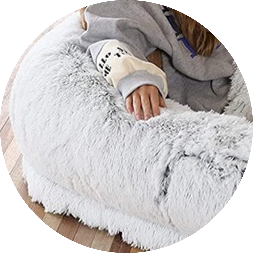 Tuck hands and feet inside